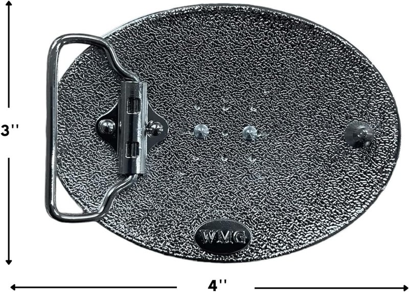 WMG Western Belt Buckle Initial Letters ABCDMRJ to Z Cowboy Belt Buckle, Rodeo Buckles for Men & Women - Image 5